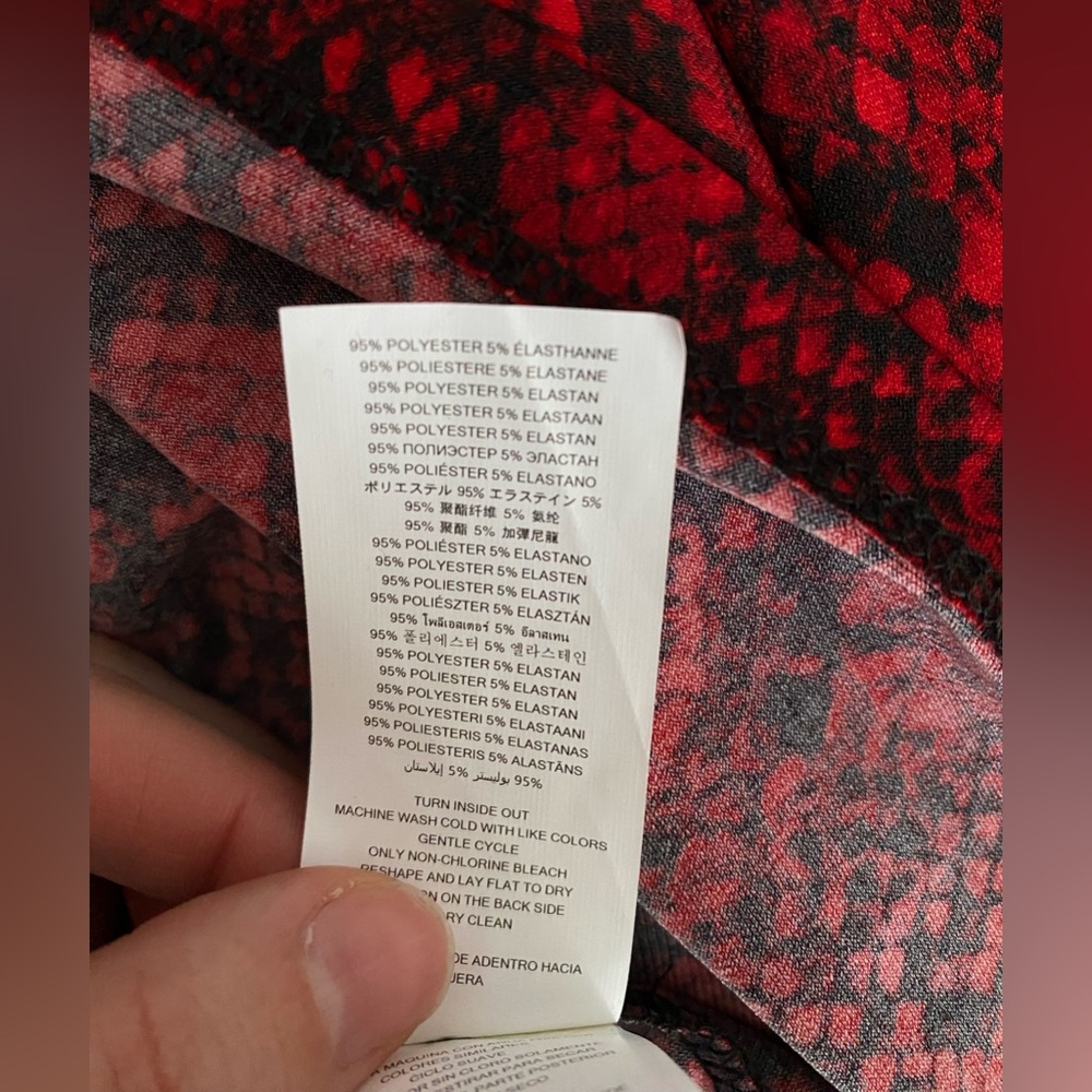 Michael Kors Off Shoulder Python Print Top Red an… - image 11